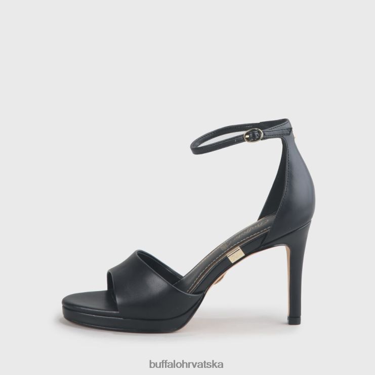 crno Buffalo ronja sandala peta imi nappa |sandale TDD6T170